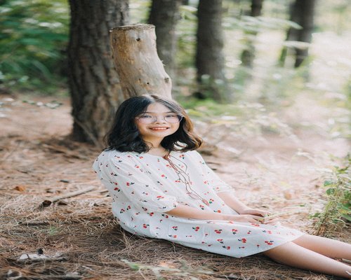 Portrait of a smiling middle-aged woman